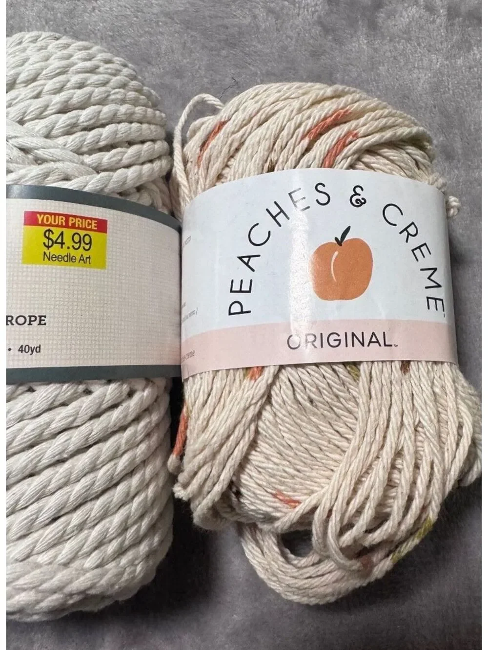 Yarn Bee Braided Roped Yarn Lot of 5 - 2lb 7.5oz 370 yds